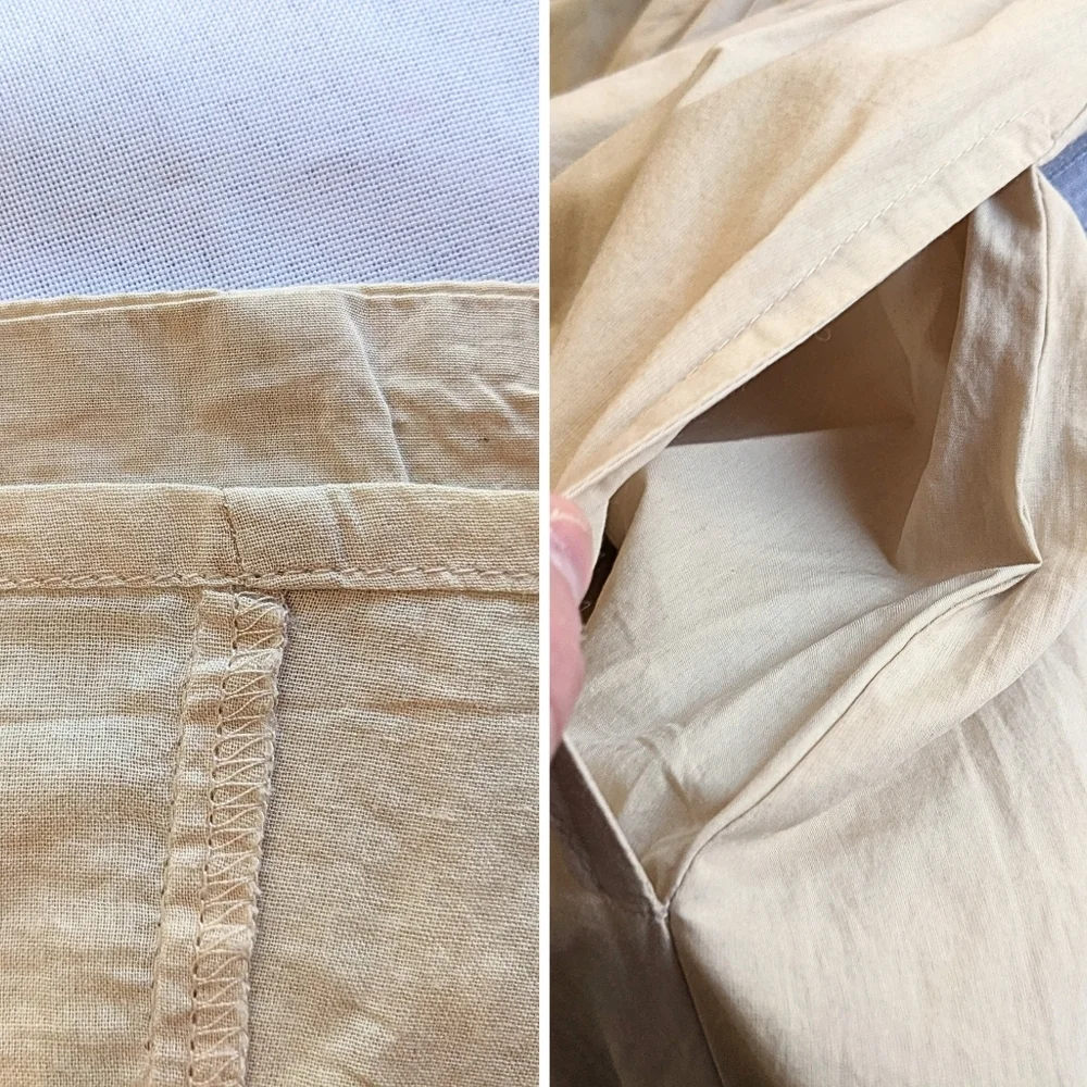 NWT LOVE THE LABEL Blake Ecru Cottagecore Smocked Puff Sleeve Maxi Dress Size L - Picture 7 of 9